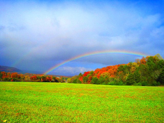 Double rainbow near Soddy-Daisy, Tennessee